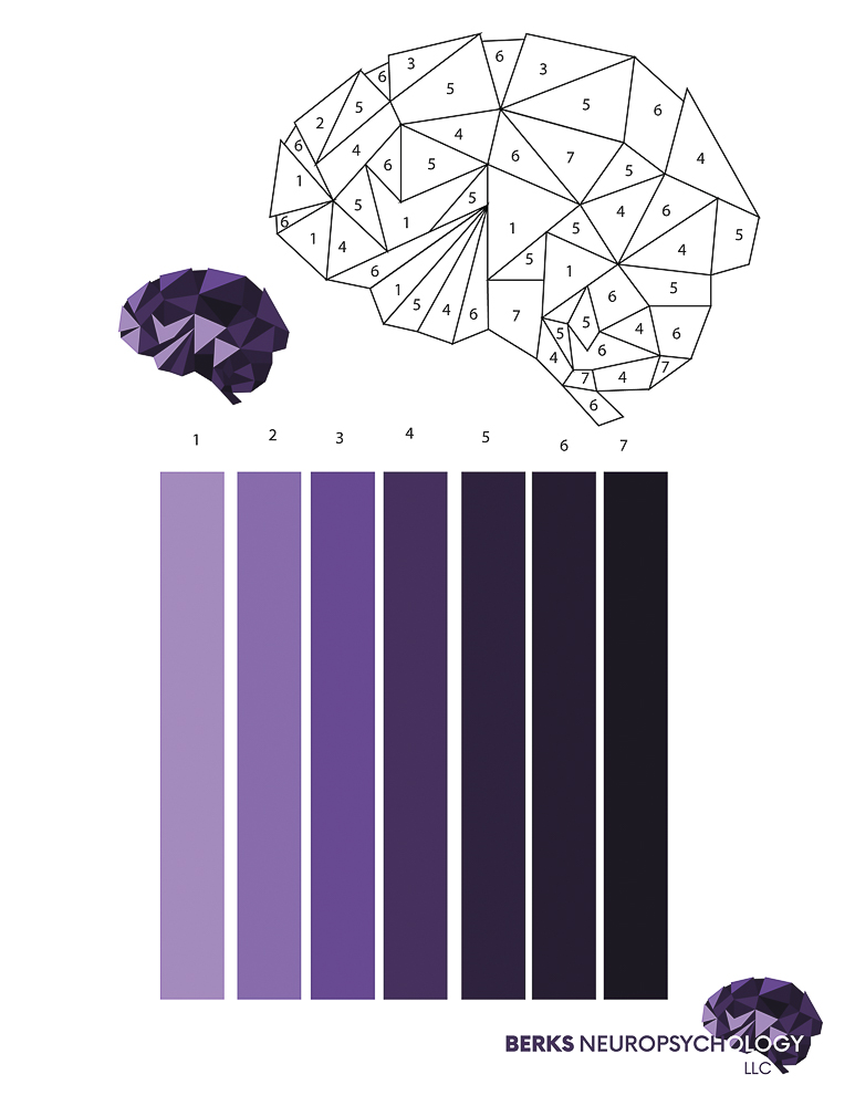 Berks Neuropsychology Logo paint by number