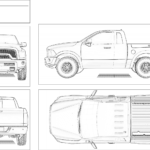 Original Truck Design Template for Decal Planning